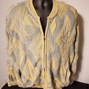 Authentic Vintage  zip up Coogi Sweater